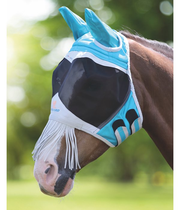 Shires FlyGuard Pro fijnmazig vliegenmasker met neusstrings en oren