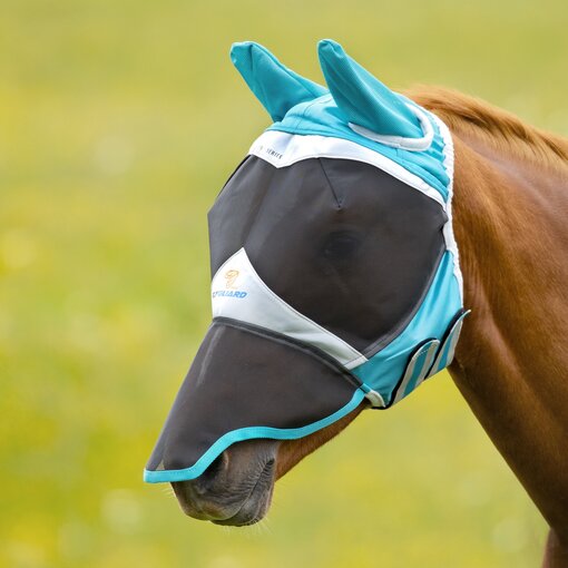 Shires Fijnmazig Vliegenmasker met oren en neusflap