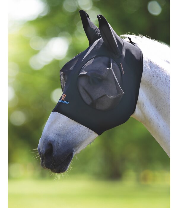 Shires FlyGuard Pro stretch vliegenmasker - 180° voor gevoelige ogen