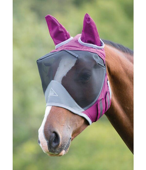 Shires Deluxe Fijnmazig Vliegenmasker met oren