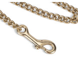 Velocity Gara Velociti GARA Leren LeidTeugel met Messing Ketting – 61 cm | 22 mm breed