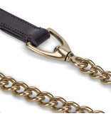 Velocity Gara Velociti GARA Leren LeidTeugel met Messing Ketting – 61 cm | 22 mm breed