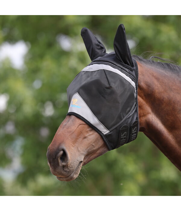 Shires FlyGuard Pro fijnmazig vliegenmasker met oren