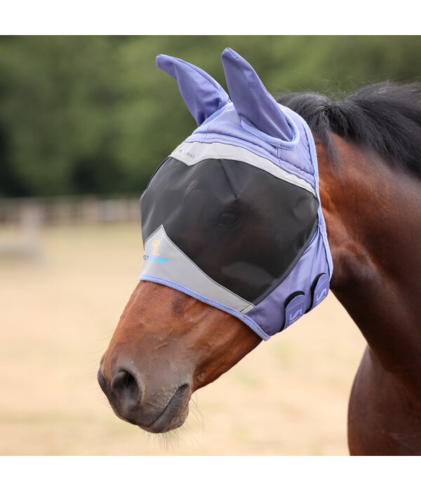 Shires FlyGuard Pro fijnmazig vliegenmasker met oren