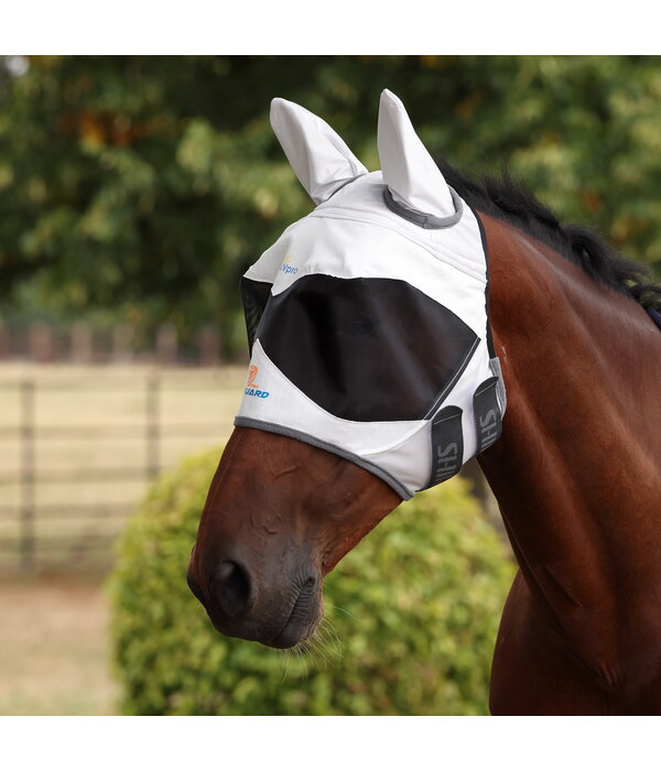 Shires FlyGuard Pro zonwerende vliegenmasker met oren
