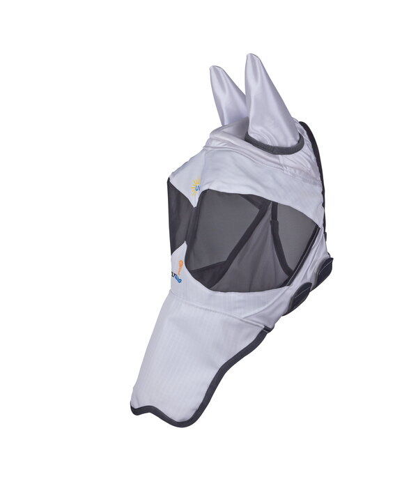 Shires FlyGuard Pro zonwerend vliegenmasker met oren en vierkante neus