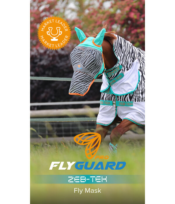 Shires FlyGuard Pro ZEB-TEK vliegenmasker
