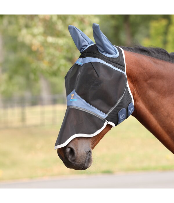 Shires FlyGuard Pro Air Motion Vliegenmasker met Oren en Neus