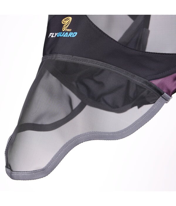 Shires  FlyGuard Pro Deluxe vliegenmasker met oren en neusflap