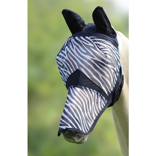 Shires Fijnmazig vliegenmasker zebra
