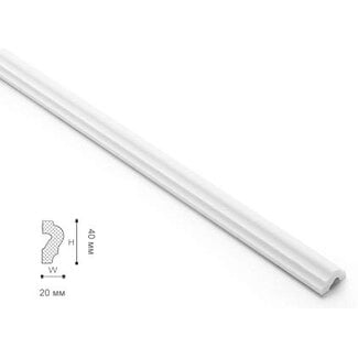 NMC Wallstyl WL2 (40 x 20 mm), Länge 2 m
