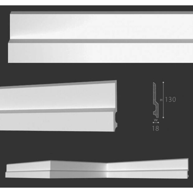 NMC Wallstyl / Floorstyl FD22 (130 x 18 mm), Länge 2 m