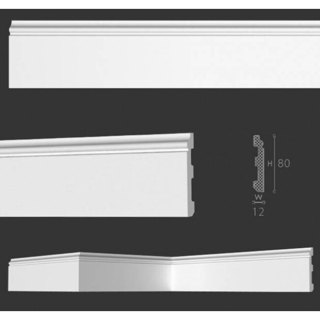 NMC Wallstyl / Floorstyl FL1 (80 x 12 mm), Länge 2 m