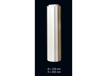 Homestar Säule Kanneliert HS 22 K (H = 83,5 cm, D = 22 cm)