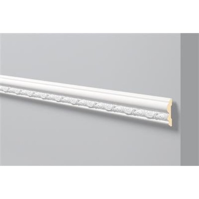 NMC Stuckleisten Profilleiste Wandleisten Arstyl Z30 (80 x 20 mm), Länge 2 m