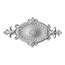 Grand Decor Rosette R114 Durchmesser 60 x 31,5 cm