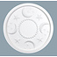Grand Decor Rosette MOON AND STARS Durchmesser 46,0 cm, für das Babyzimmer / Kinderzimmer