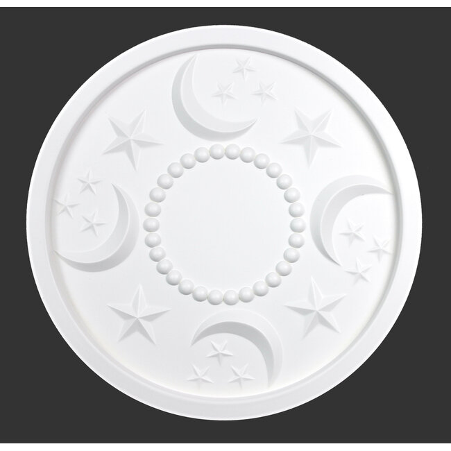 Grand Decor Rosette MOON AND STARS Durchmesser 46,0 cm, für das Babyzimmer / Kinderzimmer