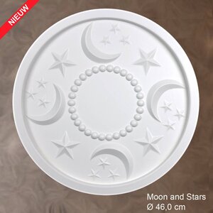 Grand Decor Rosette MOON AND STARS Durchmesser 46,0 cm, für das Babyzimmer / Kinderzimmer