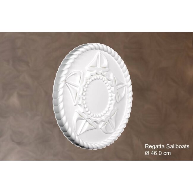 Grand Decor Rosette REGATTA SAILBOATS Durchmesser 46,0 cm, für das Babyzimmer / Kinderzimmer