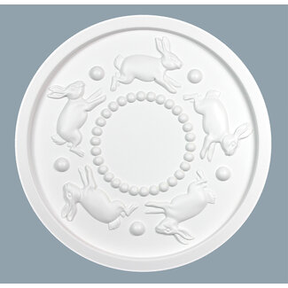 Grand Decor Rosette Kinderzimmer SPIRALING BUNNIES Durchmesser 46,0 cm