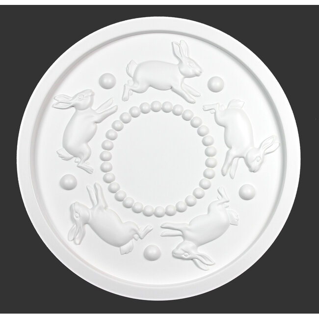 Grand Decor Rosette SPIRALING BUNNIES Durchmesser 46,0 cm, für das Babyzimmer / Kinderzimmer
