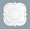 Grand Decor Rosette SEASHELL Durchmesser 56,0 cm, für das Babyzimmer / Kinderzimmer