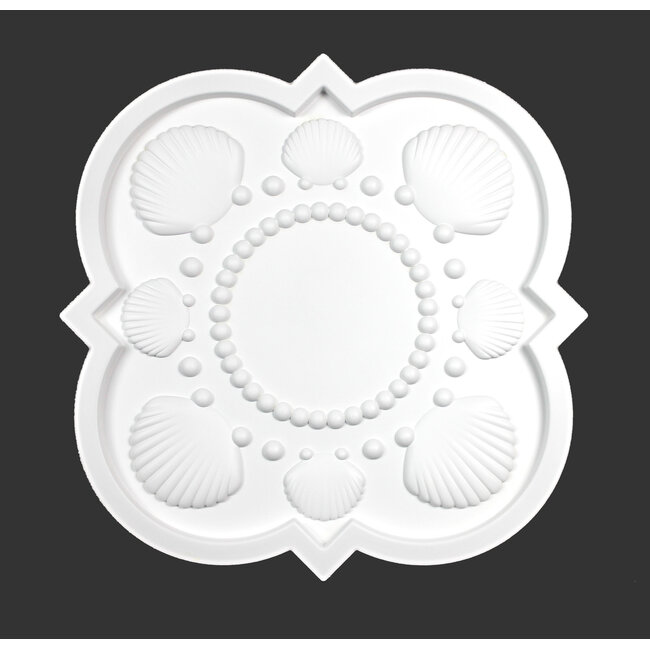 Grand Decor Rosette SEASHELL Durchmesser 56,0 cm, für das Babyzimmer / Kinderzimmer
