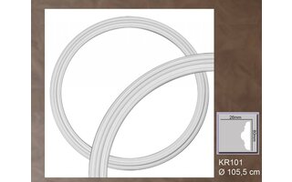 Grand Decor Rosette ring KR101 Durchmesser 105,5 cm / 89,5 cm (4 delen)