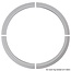 Grand Decor Rosette ring KR101 / RL601 Durchmesser 105,5 cm / 89,5 cm (4 delen)
