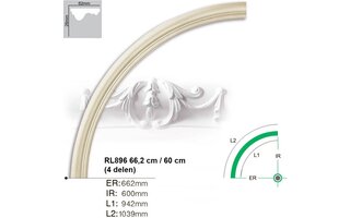 Grand Decor Rosette ring RL896 radius 66,2 cm / 60 cm (4 delen)