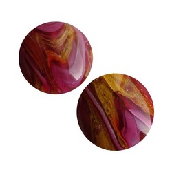 Cabochon Rond 12mm Handgemaakt Tsjechisch Glas