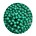 Glaskraal 3mm  Rond  Zeegroen 100 stuks voor.