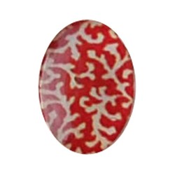 Cabochon Ovaal. 13x18mm. Glas. Curly.