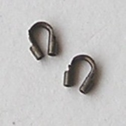 Gecoat Draadbeschermer. 4x5mm. Donker Bronskleurig.