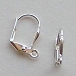 Oorhaakje met Clip. Silverplated.