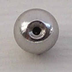 Kogeldopje. 6mm. Nikkelkleur. Voor Beadpin met schroefdraad.