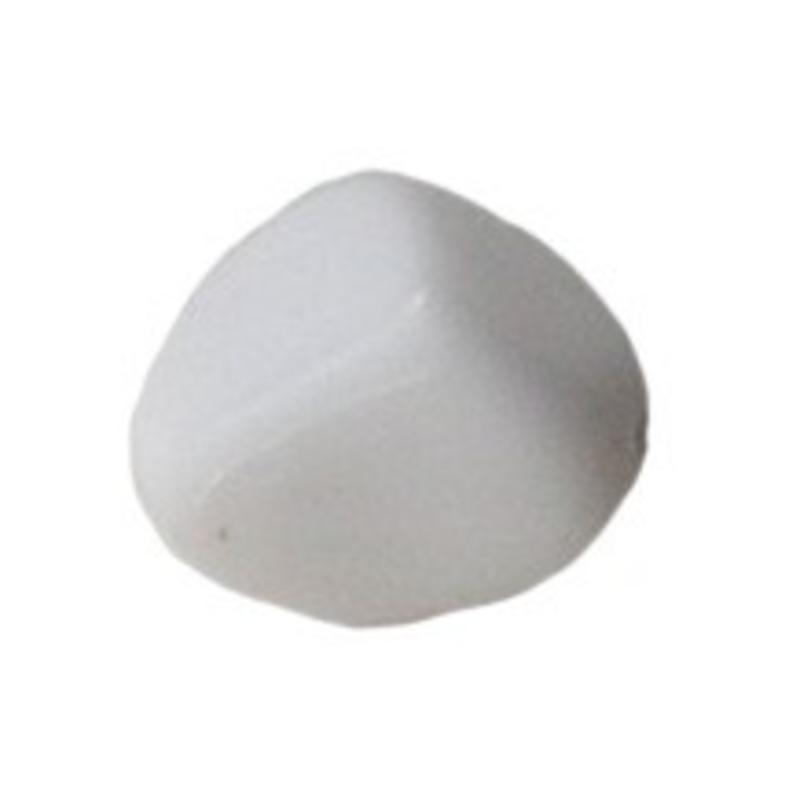 Glaskraal. 15mm. Fantasie. Wit Opaque voor het maken van sieraden en accessoires