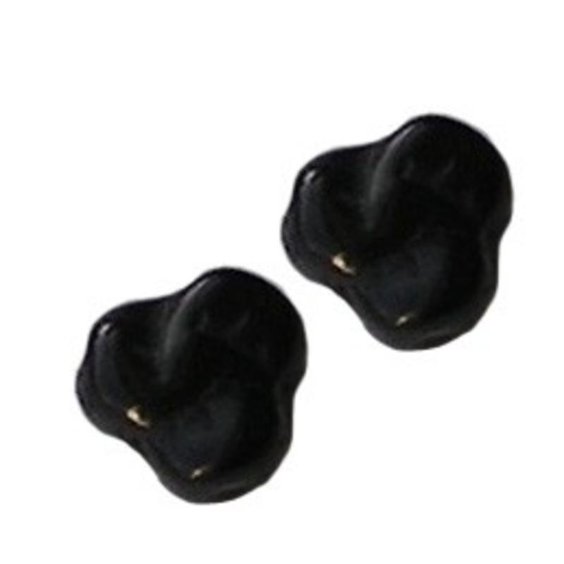 Glaskraal. Zwart.Bloemetje. 8mm voor het maken van sieraden en accessoires