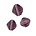 Glaskraal. 8mm. Piramide Licht Amethist.