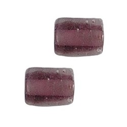 Glaskraal. 8x9mm. Amethyst tubevromig