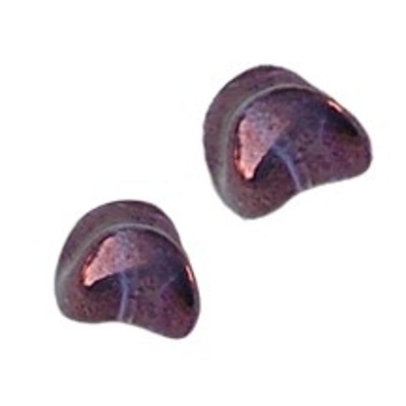 Glaskraal. 9x13mm. Fantasie. Purple Brons voor het maken van sieraden en accessoires