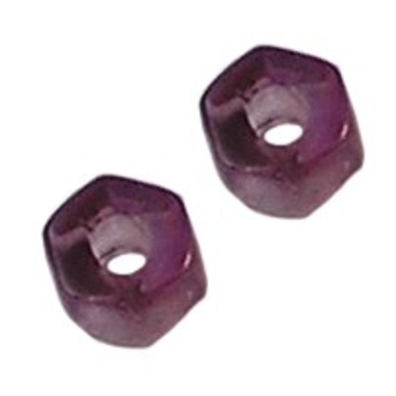 Glaskraal. Veterkraal. 7x9mm. Amethist. voor het maken van sieraden en accessoires