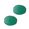 Glaskraal. 11x13mm. Lieveheersbeestje. Groen Opal.