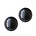 Glaskraal. 8mm. Hematiet kleurig.