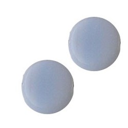 Glaskraal schijfje. 8mm. Plat. Lavendel Opaque.