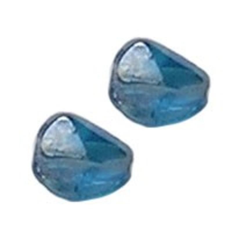 Glaskraal. 10x13mm. Fantasie. Aqua Luster voor het maken van sieraden en accessoires