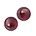 Glaskraal. 8mm. Rood. Transparant Luster.
