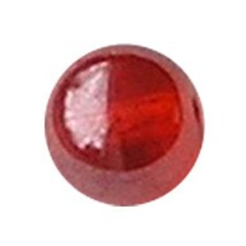 Glaskraal. 12mm. Oranje Transparant. Luster voor het maken van sieraden en accessoires