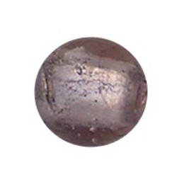 Glaskraal. 14mm. Roze Amethyst. Zilverfolie.